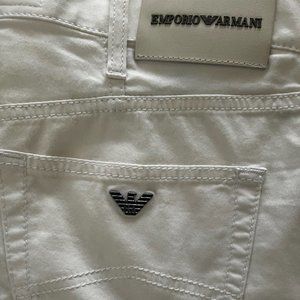 Mens Emporio Armani White Jeans size 36/34 NEW